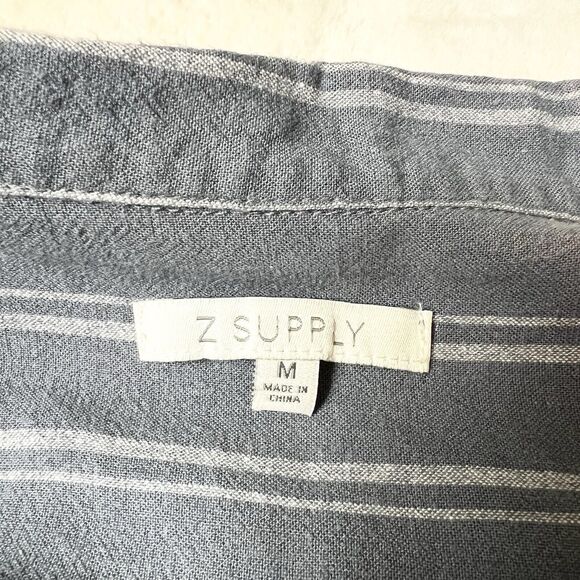 Z Supply Blue Striped Shirt Dress - Picture 12 of 16